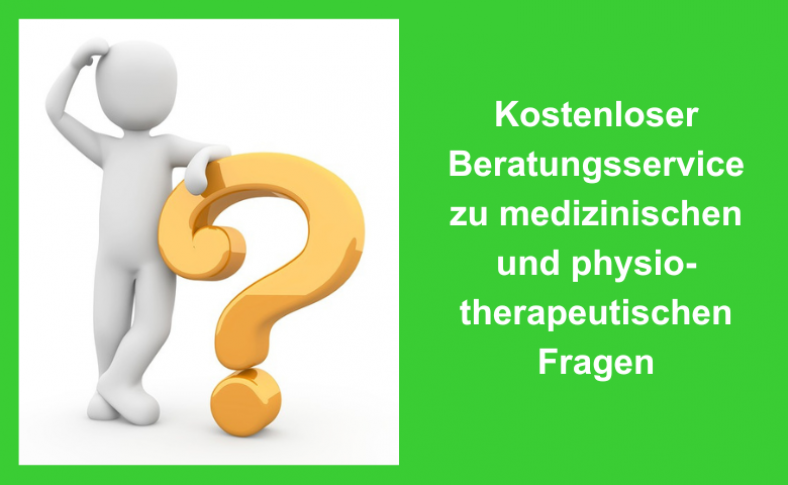 Kostenloser Beratungsservice zu physiotherapeutischen Fragen